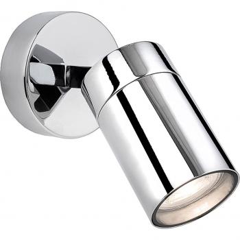 Foco Pinnacle Chrome 1 bombilla 14cm, Cromo Pulido, IP44