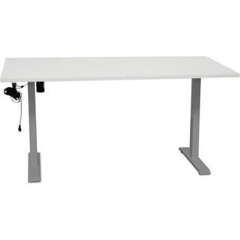 Mesa Elevable Eléctrica de Oficina 160x80 cm Kunna Estructura Gris