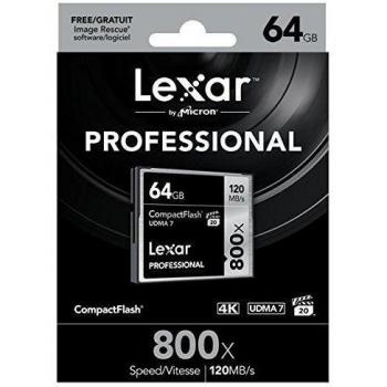 Lexar Professional - Tarjeta de memoria 800x CompactFlash de 64 GB