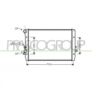 Radiador de Refrigeración del Motor PRASCO ST420R006