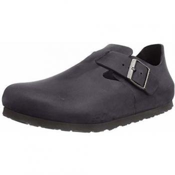 Birkenstock London Nubuck Flats for Men - Black, Size 12 US