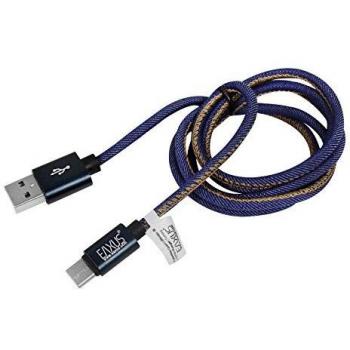 Cable USB-C de carga y datos 1m, diseño jeans, compatible con PS5 y Xbox Series X