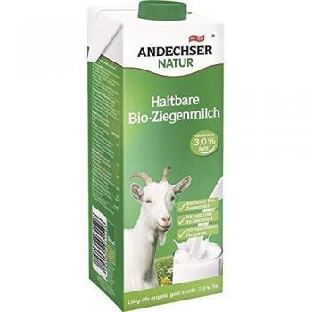 Leche de Cabra Orgánica Andechser, Mínimo 3% de Grasa, 1 Litro