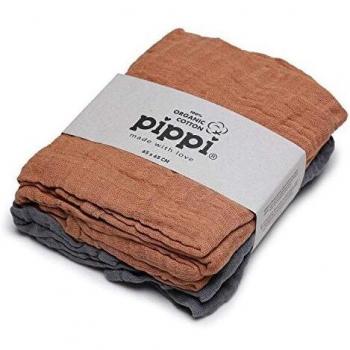 Pippi Paños de Muselina Indian Tan 4 Unidades