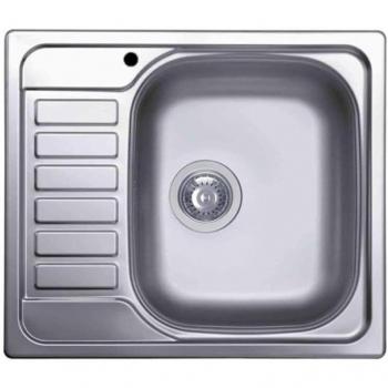 Lavello Elleci Sky 125 Inox 58x50 cm 1 Vasca Grande Derecha Satinada con Gocciolatoio