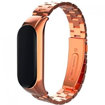 Cool Correa Steel Rosa Oro para Xiaomi Mi Band 5 / 6 / 7 / Amazfit Band 5