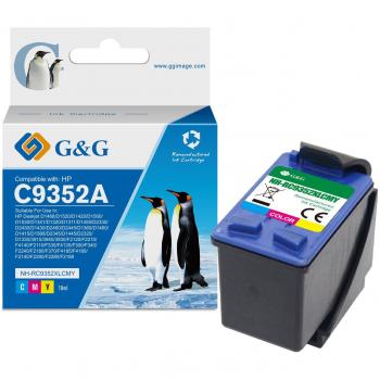 Cartucho de Tinta Tricolor Compatible HP 22XL Remanufacturado C9352AE/C9352CE