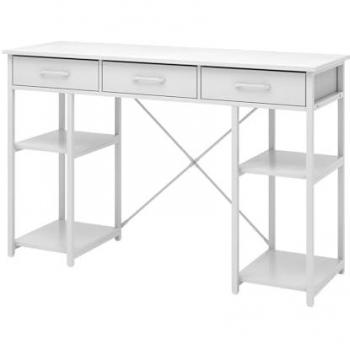 Mesa de Maquillaje Chino, Blanco, 120 cm con 3 Cajones - Vicco
