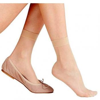 Falke 15 DEN Women's Glossy Ankle Socks - Brown, Size 35-38