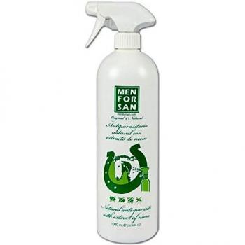 Menforsan Spray Anti-Insectos con Margosa, Geraniol y Lavandino para Caballos - 1 Litro