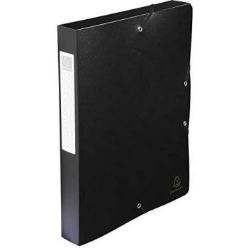 Exacompta 59781E - Carpeta de proyecto con goma, color negro
