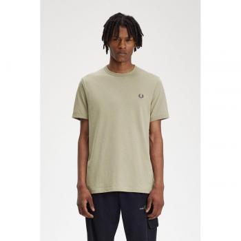 Fred Perry - Camiseta de hombre de manga corta con cuello redondo