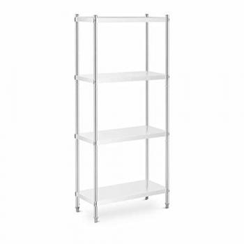 Estantería de metal inoxidable - 80 x 40 x 180 cm - Royal Catering - Capacidad 200 kg