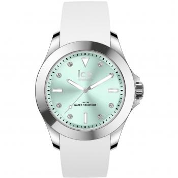 Reloj Ice-Watch ICE Steel White Pastel Green para Mujer con Correa de Silicona - 020381 (Medium)