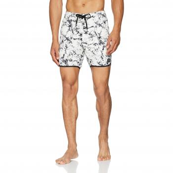 DC Shoes hombres de BURLISON 20 Bañador para hombre, Lily blanco Storm Print, tamaño 34