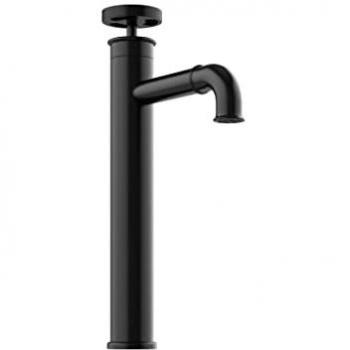 Grifo mezclador mecánico elevado 30,3 cm negro mate KODVA