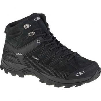 Botas de senderismo CMP Rigel Mid WP 3Q12947, impermeables, color negro, para hombres, diseño cómodo y resistente para trekking