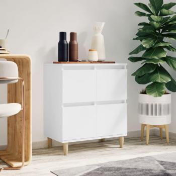 Aparador de madera contrachapada 60x35x70 cm, mueble de almacenaje de salón, buffet para salón, armario auxiliar, armario de almacenamiento en color blanco