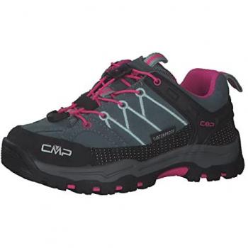 Zapato Trekking Campagnolo 3Q13244-14Em para niña en color gris/rosa, Zapatillas CMP Rigel Low WaterProof gris azulado rosa infantil - Talla 32, Cmp kids rigel low trekking