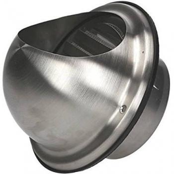 Tapa Semicircular de Conducto de Acero Inoxidable para Eyector de Aire 160 mm