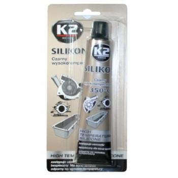 K2  de Alta Temperatura de Silicona, Masilla, dichtsi LIKON, hochtemperaturbeständig hasta + 350   °C, Negro, 85  g Tube