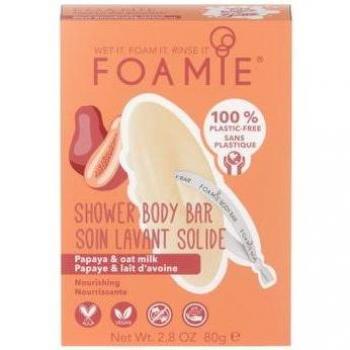 Foamie Solid Shower Body Bar - Papaya & Oat Milk 2-in-1, 80g
