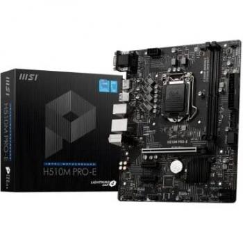 Msi placa h510m proeintel1200h5102ddr464gbvgahdmigblan4sata34usb32matx 9117d23002