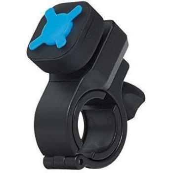 Soporte Universal Ajustable para Teléfono Móvil en Bicicleta/Moto, Absorción de Vibraciones, Rotación 360°, Negro