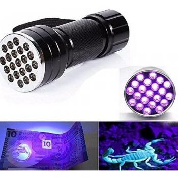 Bazaar 21 uv LED de aluminio ultra portátil violeta linterna 3xAAA