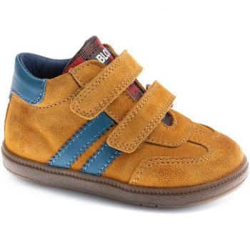 Pablosky - Botas de bebé niño de piel con cierre adherente y Zapatilla Deportiva Velcro bebé niño (hasta talla 30) Amarillo