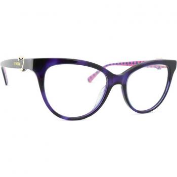 Love Moschino MOL609 Cat Eye Prescription Glasses - Violet Havana Color