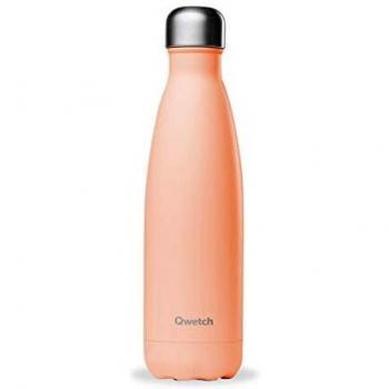 Botella Isotérmica de Acero Inoxidable 500 ml Color Melocotón Pastel Qwetch