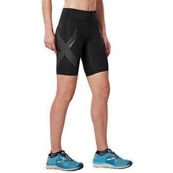 2XU WA3027b Pantalón Compresivo Corto, Mujer, Negro, S