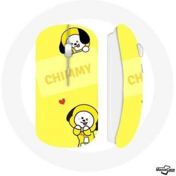 Ratón Inalámbrico BTS Bangtan BT21 Chimmy Jimin Fondo Amarillo