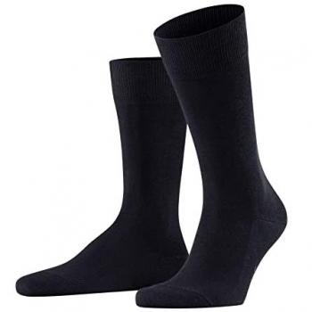 Calcetines de hombre FALKE Family SO, todoterreno, lisos, mezcla de algodón, talla 39-42, color azul marino
