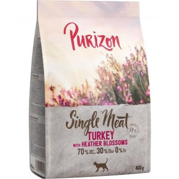 Purizon Single Meat con pavo y flores de brezo - 400 g