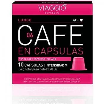 VIAGGIO ESPRESSO - 60 Cápsulas de Café Compatibles con Máquinas Nespresso - LUNGO
