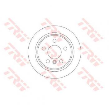 Disco de freno TRW DF6795, completo, 1 pieza
