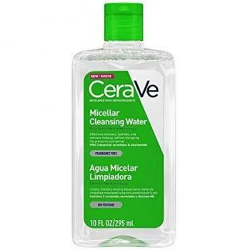 CeraVe Micellar Cleansing Water for All Skin Types including sensitive skin and makeup removal 295 ml with Niacinamide and Ceramides