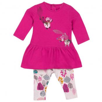 Catimini Robe+Bas Pour, Vestido para Bebés, Rosa