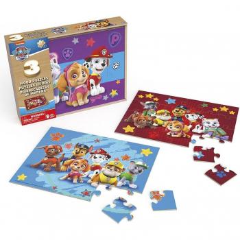 Puzzle Patrulla Canina Paw Patrol 3x24pzs madera