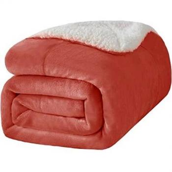 Wavve Manta Sherpa Franela Reversible 130x150 cm, Manta Polar Pequeña para Cama 80, Manta Felpa de Sofá, 100% Microfibra, Suave, Caliente, Transpirable para Invierno