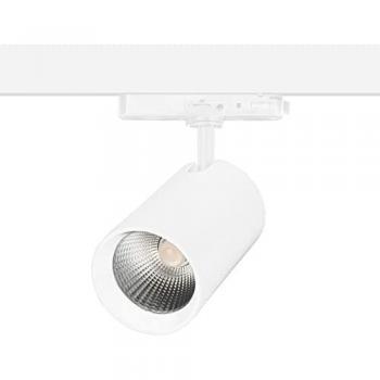 Proyector de Carril LED Forlight 24.6W, Diámetro 9cm, Blanco Neutro 4000K, 2103lm, Compatible con Carriles