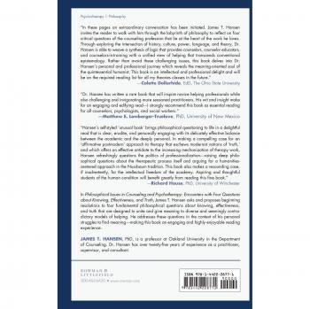 Philosophical Perspectives on Counseling and Psychotherapy: Exploring Knowledge, Effectiveness, and Truth