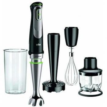 Braun Minipimer 9 MQ9027X - Batidora de Mano de 1000W, 4 Accesorios