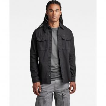 Camisa G-Star Marine Slim Negro Para Hombre