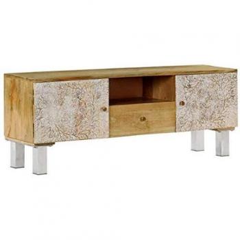 vidaXL Madera Mango Maciza Mueble para TV 118x30x45 cm Centro Multimedia Salón