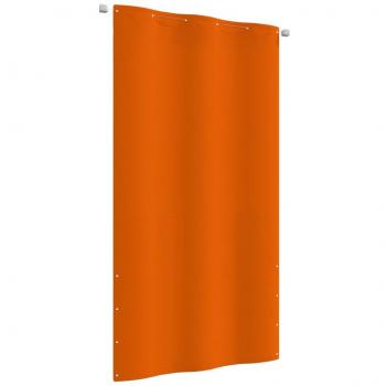 Toldo pantalla para balcón de tela Oxford naranja 120x240 cm