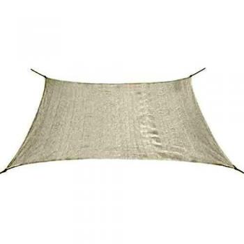 vidaXL Toldo de Vela Cuadrado de HDPE Blanco 2x4 m Lona para Sombra de Patio