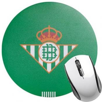 Alfombrilla de Ratón Antideslizante Real Betis Balompié - Forma de Escudo Oficial para Gaming
